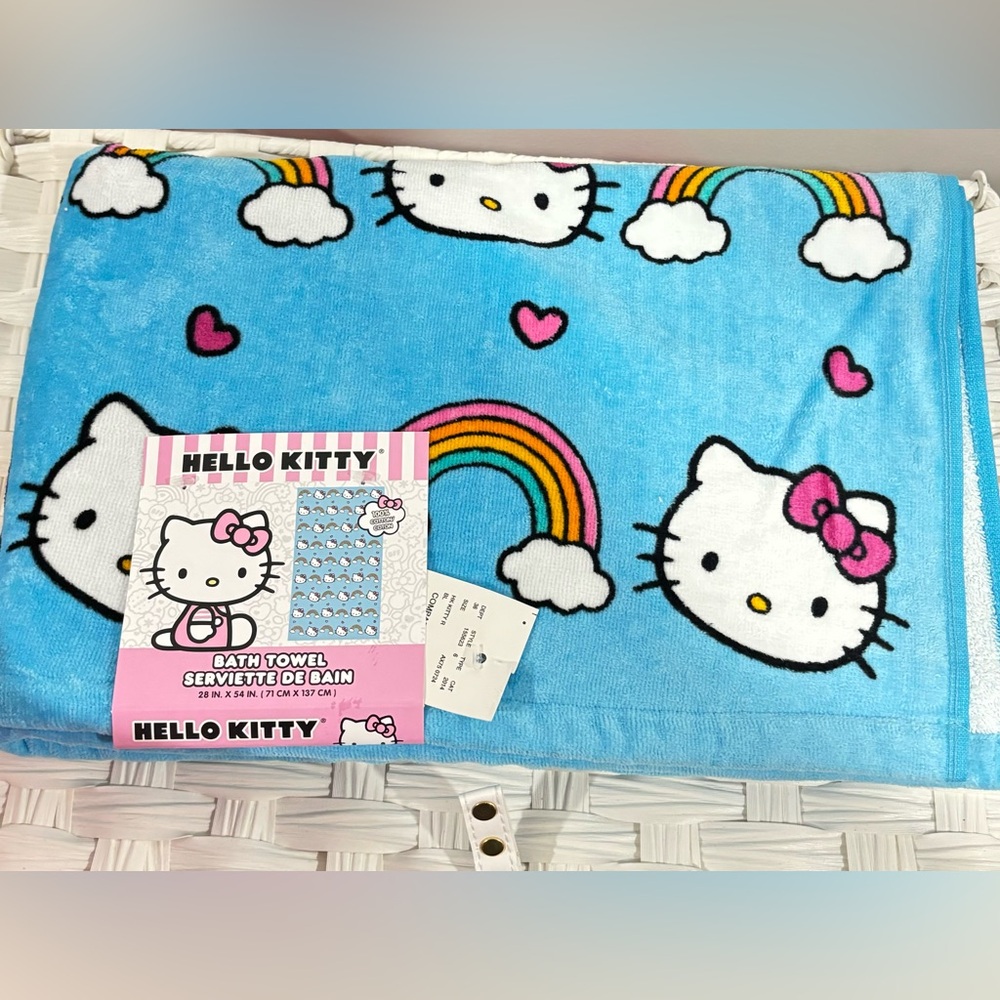 Hello kitty blue towel